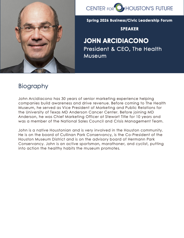 JOHN ARCIDIACONO President & CEO, The Health Museum